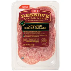 H-E-B Reserve Uncured Genoa Salami Lunch Meat
