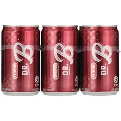 H-E-B Dr. B Soda 6 pk Mini Cans