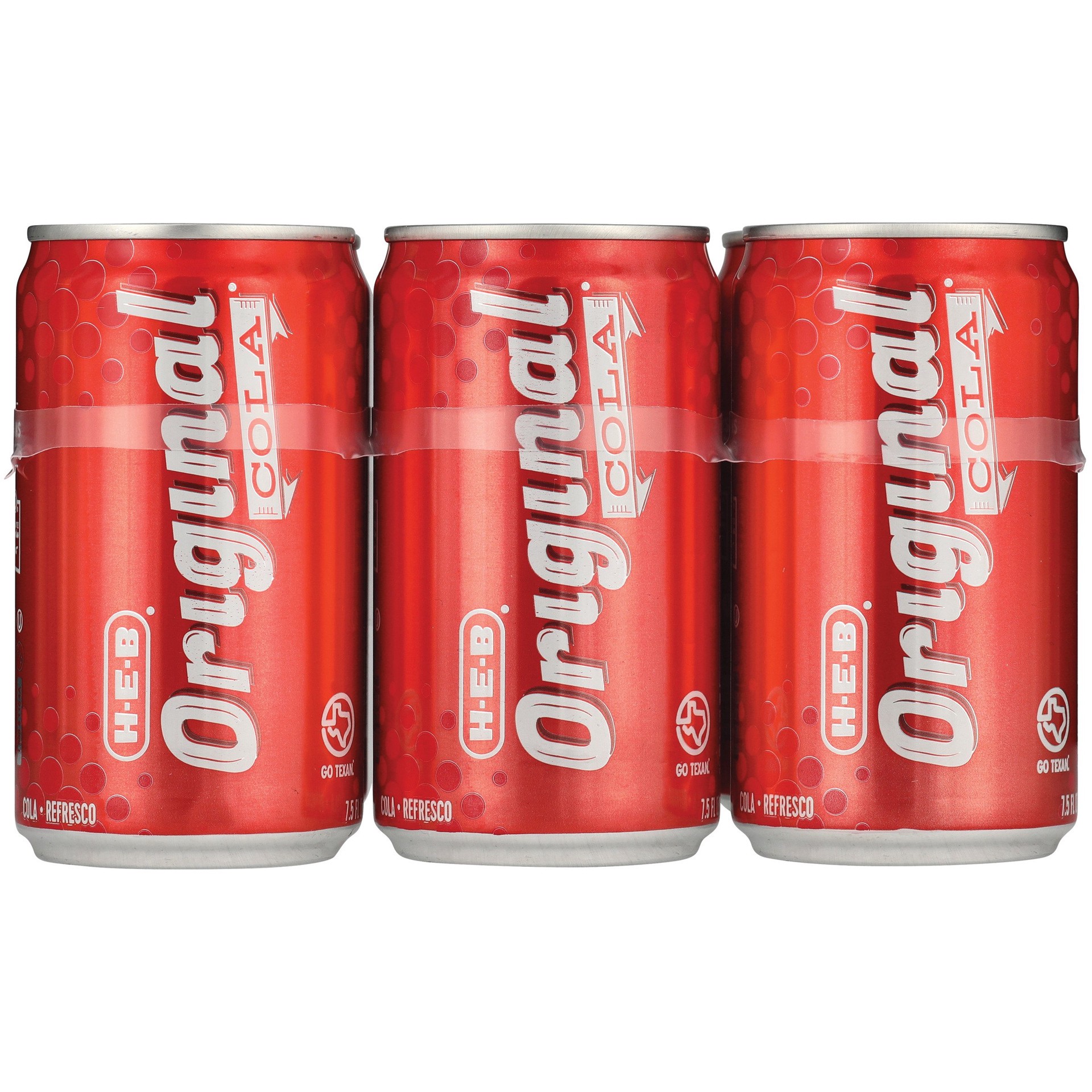 slide 1 of 1, H-E-B Original Cola 6 pk Mini Cans, 7.5 oz