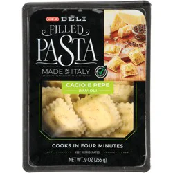 H-E-B Deli Filled Ravioli Pasta - Cacio e Pepe