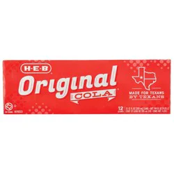 H-E-B Original Cola 12 pk Cans