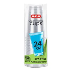H-E-B 24 oz Clear Plastic Cups