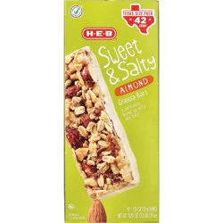 H-E-B Sweet & Salty Almond Granola Bars - Texas-Size Pack