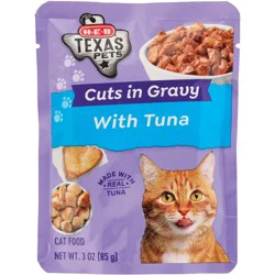 H-E-B Texas Pets Cuts in Gravy Wet Cat Food Pouch – Tuna