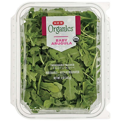 slide 1 of 1, H-E-B Organics Arugula Salad, 5 oz