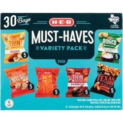 H-E-B Chips Must-Haves Variety Pack 1 oz Bags