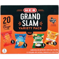 H-E-B Grand Slam Chips Variety Pack 1 oz Bags