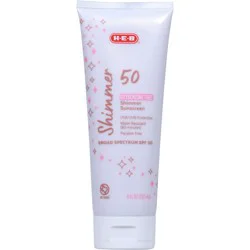 H-E-B Shimmer Oxybenzone Free Sunscreen Lotion – SPF 50