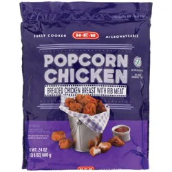 H-E-B Fully Cooked Frozen Popcorn Chicken