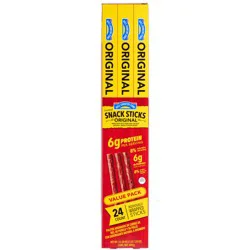 Hill Country Fare 6g Protein Smoked Meat Snack Sticks Value Pack - Original