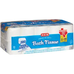 H-E-B Twice As Soft Toilet Paper - Texas-Size Pack