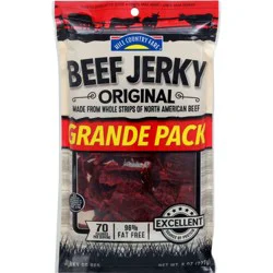 Hill Country Fare 10g Protein Original Beef Jerky Grande Pack