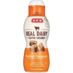 H-E-B Real Dairy Liquid Coffee Creamer - Salted Caramel