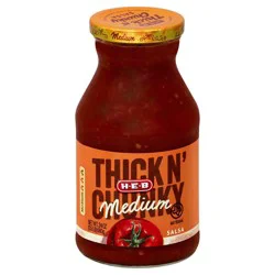 H-E-B Thick 'n Chunky Medium Salsa