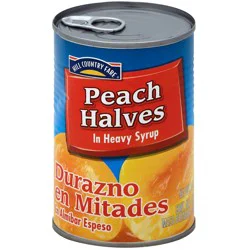 Hill Country Fare Peach Halves - Heavy Syrup