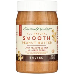 Central Market All-Natural Smooth Peanut Butter - Salted