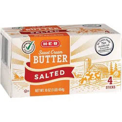 H-E-B Sweet Cream Salted Butter Sticks