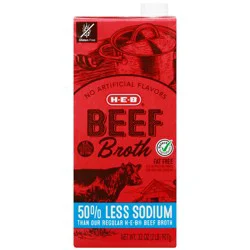 H-E-B Reduced Sodium Beef Broth