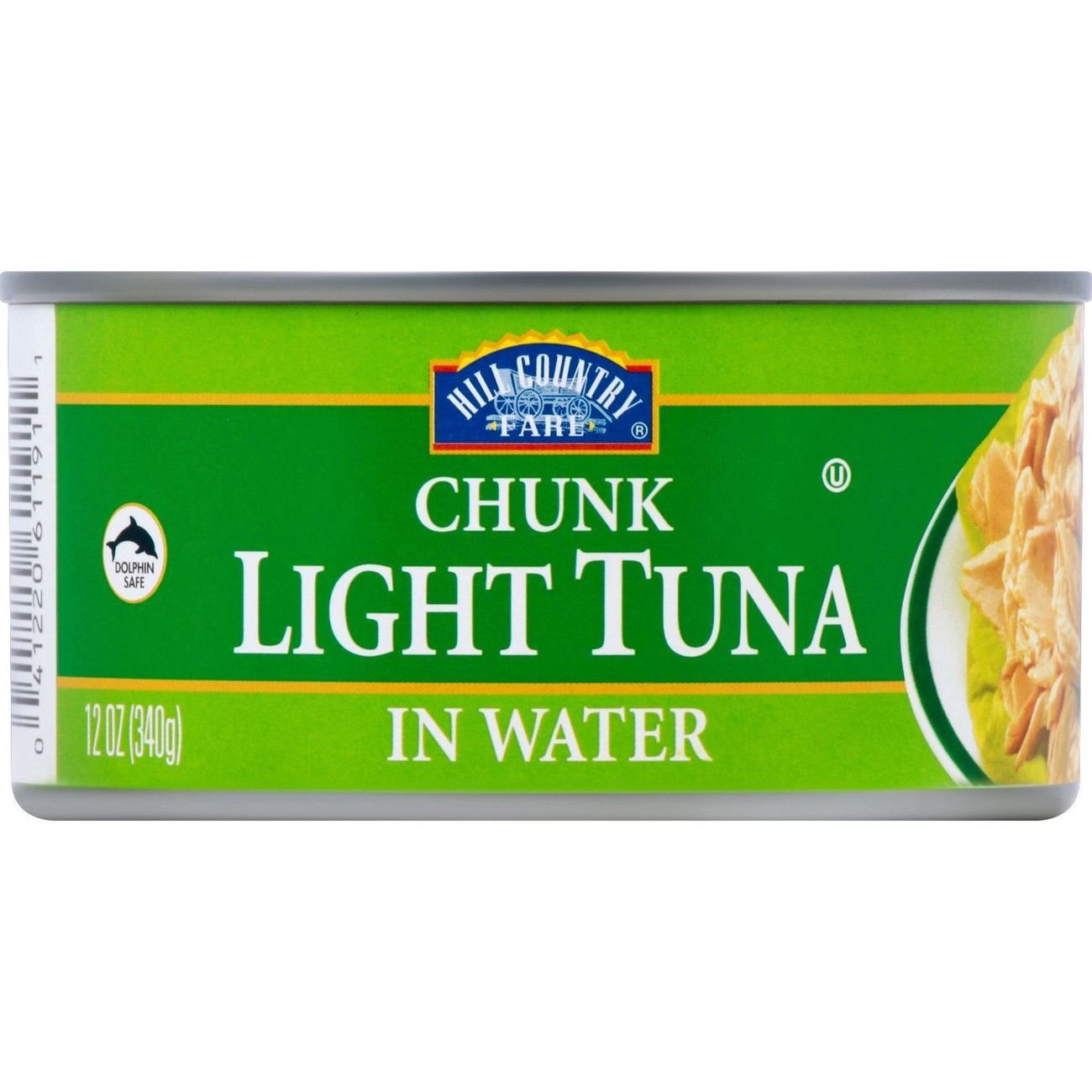 slide 1 of 1, Hill Country Fare Chunk Light Tuna in Water, 12 oz