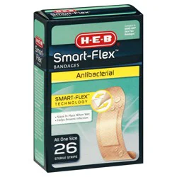H-E-B Smart-Flex Antibacterial Bandages