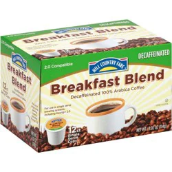 Hill Country Fare Breakfast Blend Decaf Single Serve Coffee Cups