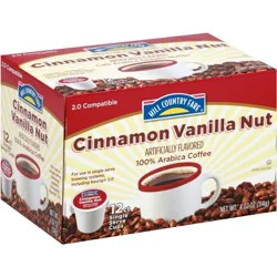Hill Country Fare Cinnamon Vanilla Nut Single Serve Coffee Cups