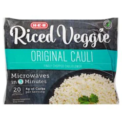H-E-B Frozen Riced Veggie Original Cauliflower Rice
