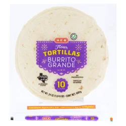 H-E-B Burrito Grande Flour Tortillas