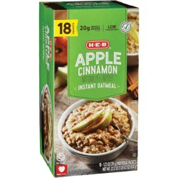 H-E-B Instant Oatmeal - Apple Cinnamon