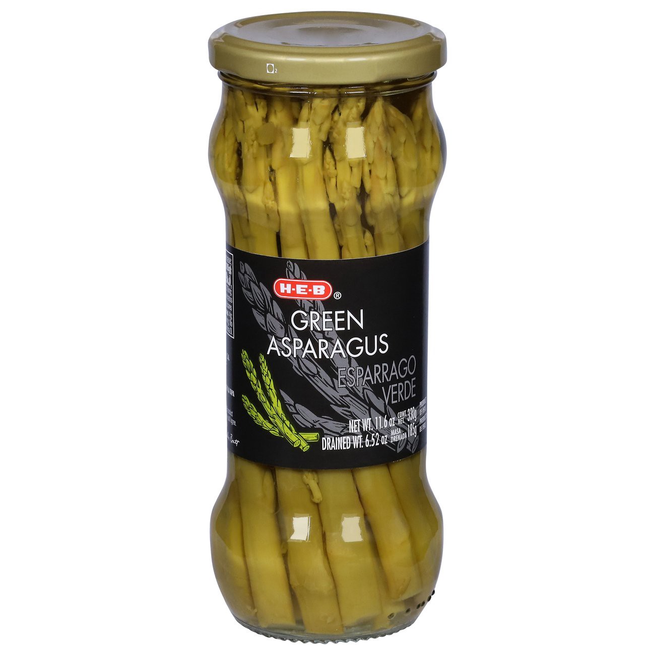 slide 1 of 1, H-E-B Green Asparagus, 12.5 oz