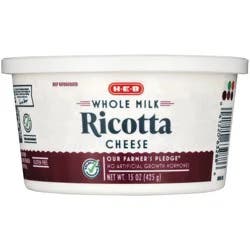 H-E-B Whole Milk Ricotta Cheese