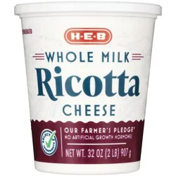 H-E-B Whole Milk Ricotta Cheese