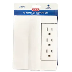 H-E-B 6-Outlet Swivel Adapter