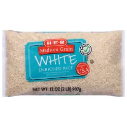 H-E-B Enriched Medium Grain White Rice
