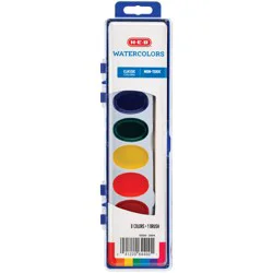 H-E-B Watercolors Paint Set with Brush