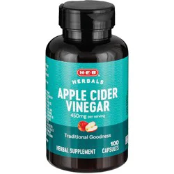 H-E-B Herbals Apple Cider Vinegar Capsules - 450 mg