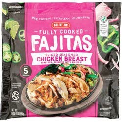 H-E-B Fully Cooked Seasoned Chicken Breast Fajitas