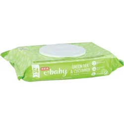 H-E-B Baby Wipes - Green Tea & Cucumber