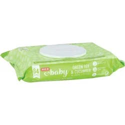 H-E-B Baby Wipes - Green Tea & Cucumber