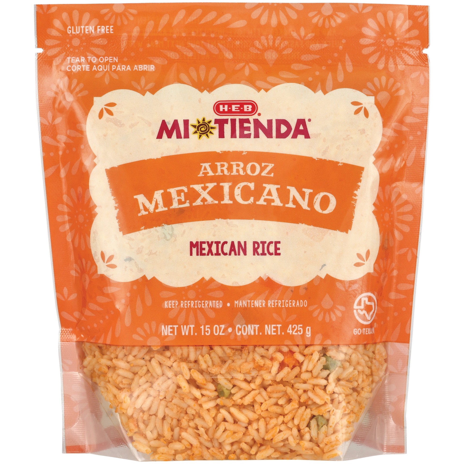 slide 1 of 1, H-E-B Mi Tienda Arroz Mexicano Rice, 15 oz