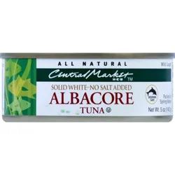 Central Market No Salt Added Solid White Albacore Tuna
