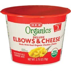 H-E-B Organics Deluxe Elbow Macaroni & Cheese Cup