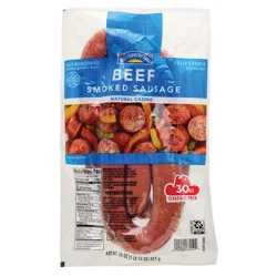 Hill Country Fare Beef Smoked Sausage Links - Texas-Size Pack