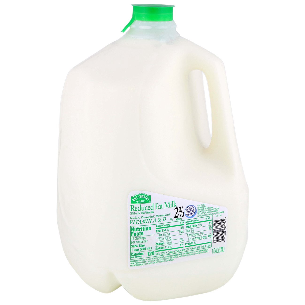 slide 1 of 1, Hill Country Fare 2% Reduced Fat Milk, 1 gal