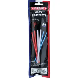 Destination Holiday Red White & Blue Glow Bracelets