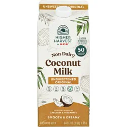 Higher Harvest by H-E-B Non-Dairy Unsweetened Original Coconut Milk