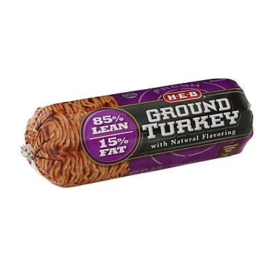 slide 1 of 1, H-E-B Ground Turkey 85% Lean, 16 oz