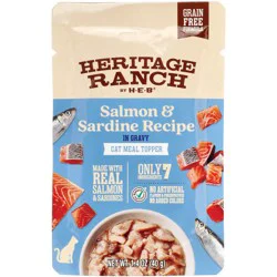 Heritage Ranch by H-E-B Grain-Free Cat Meal Topper - Salmon & Sardine