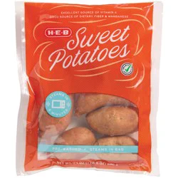 H-E-B Fresh Steamable Sweet Potatoes