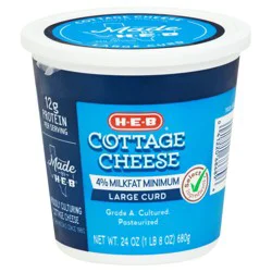 H-E-B Large Curd Cottage Cheese
